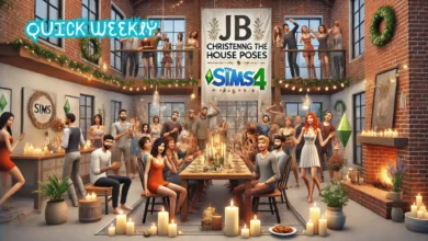 JB Christening the House Poses Sims 4