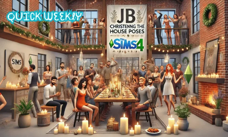 JB Christening the House Poses Sims 4